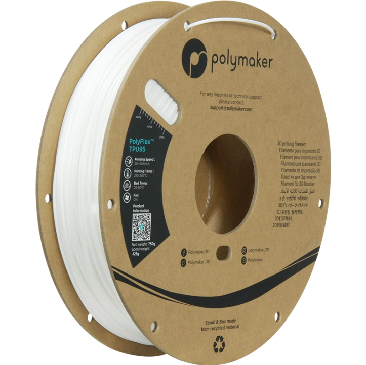 Filament TPU 95A 750g - Le choix idéal pour vos impressions 3D